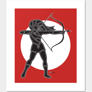 Artemis Silhouette Posters and Art